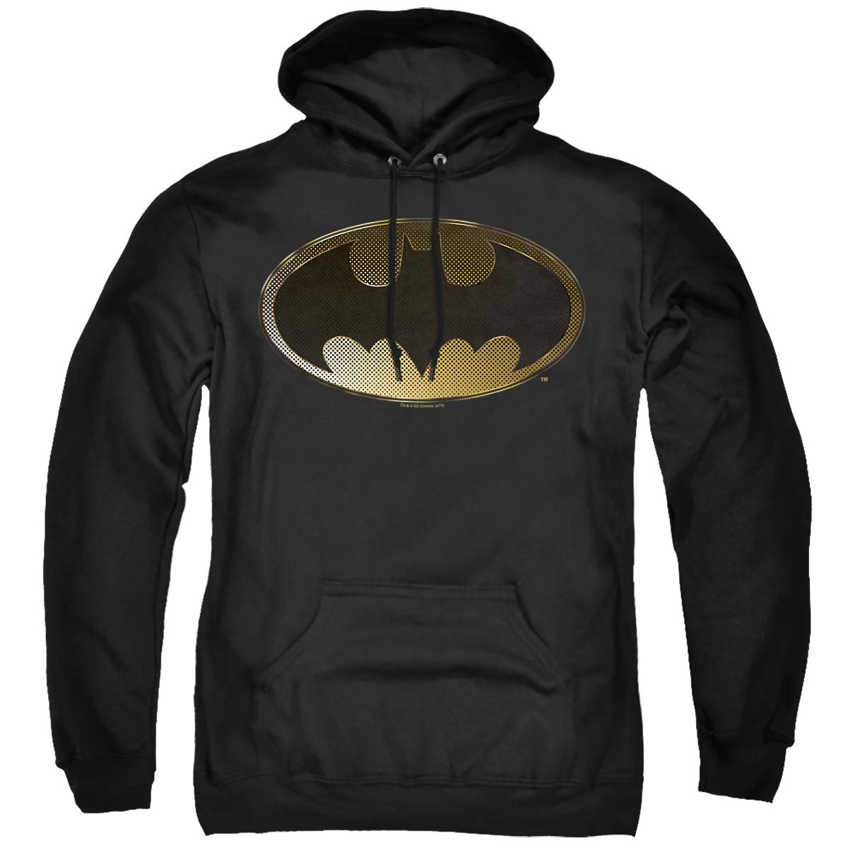 Trevco Batman Halftone Bat Unisex Hoodie for Men & Women | Soft Pullover Sweatshirt | DC Comics Graphic Apparel | Perfect for Cosplay, Comic Con & Casual Wear