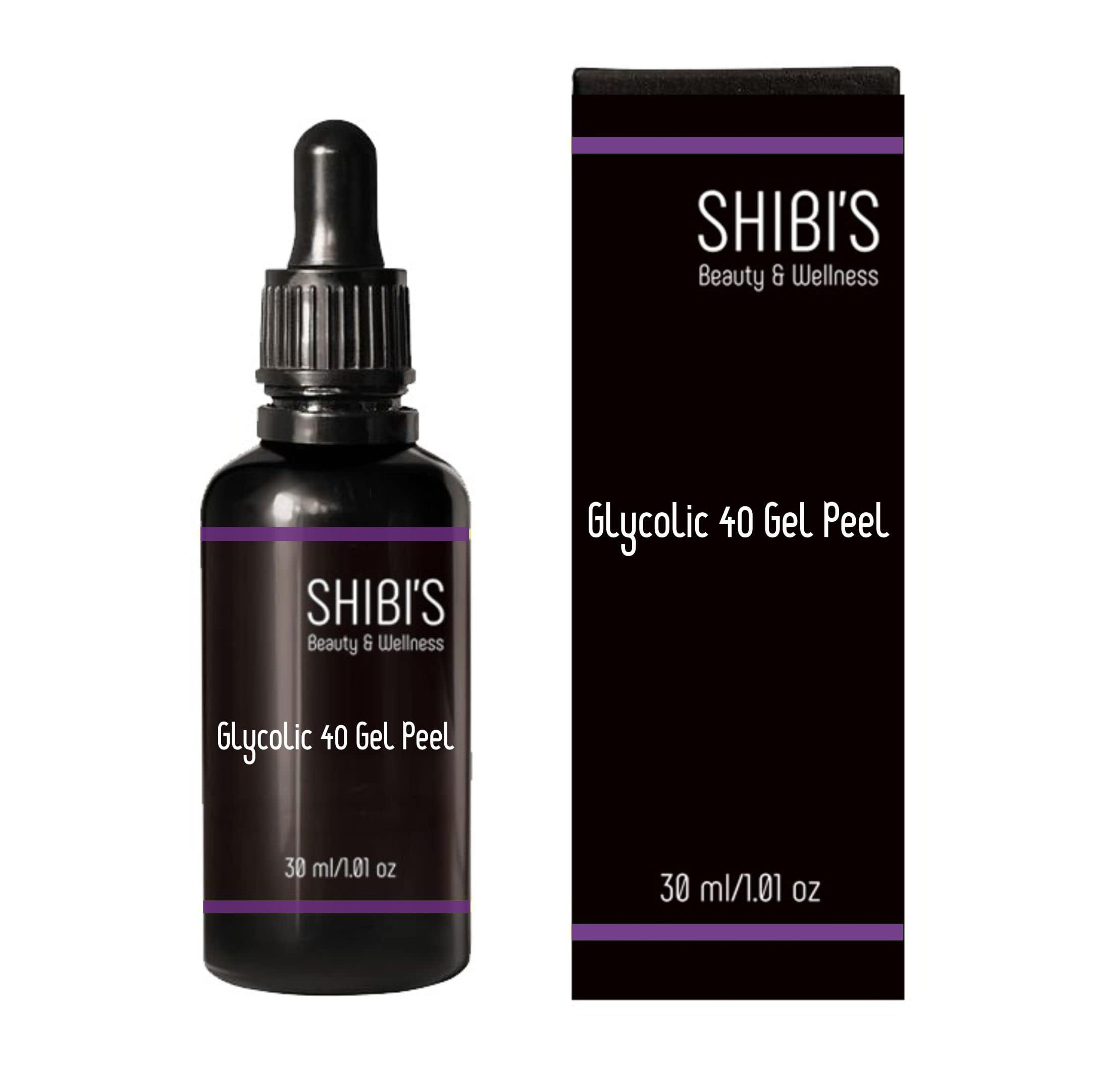 SHIBI'S GLYCOLIC 40% GEL PEEL with 15% Glutathione & Neutralizer - Professional Chemical Peel Kit for Acne Treatment & Skin Rejuvenation - 500g (100ml Neutralizer Included) - Perfect for At-Home Facial Peeling & Professional Spa Treatments