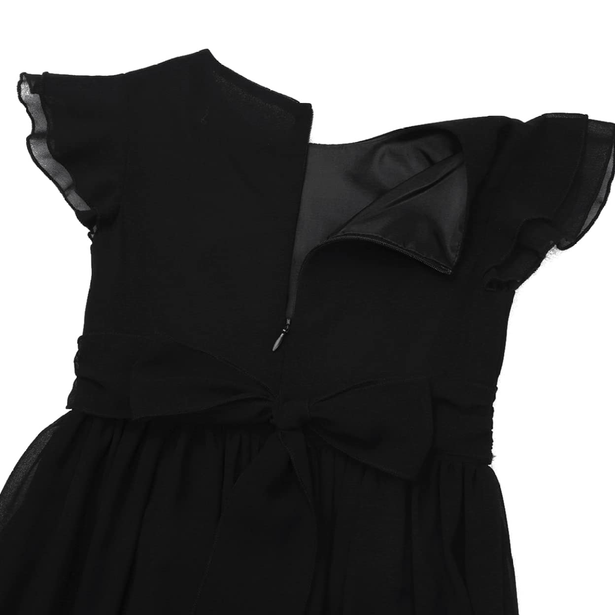Girls Chiffon Ruffled Dress for Wedding & Party - Flower Girl & Bridesmaid Outfit