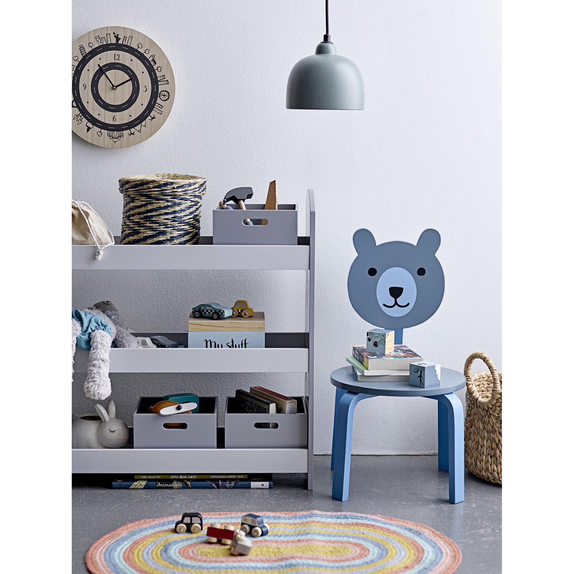 Bloomingville Cities Clock Nature - Stylish Wall Clock with Nature-Inspired Design for Home & Office Decor | Perfect for Living Room, Bedroom, or Workspace