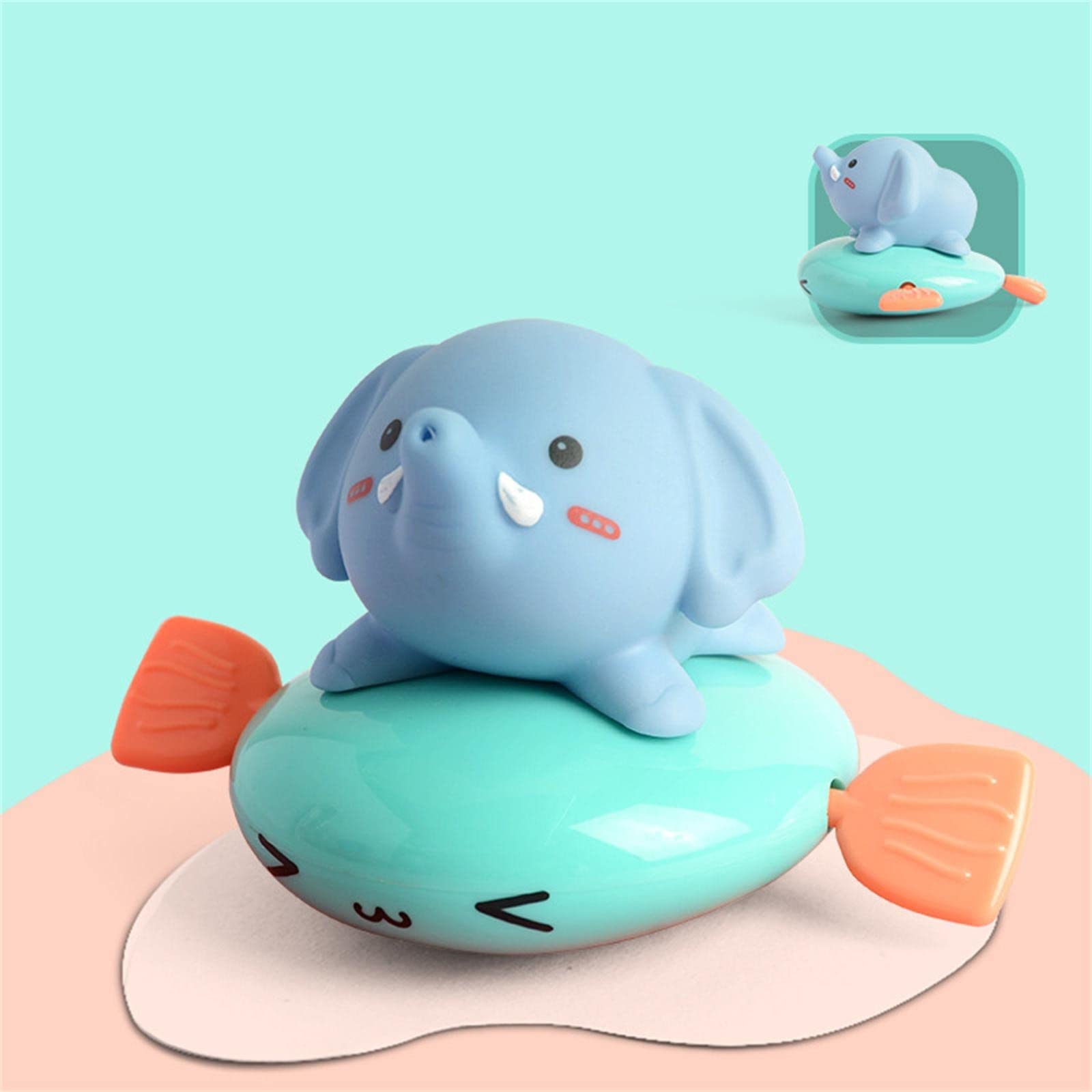 GONEBIN Wind Up Swimming Pig Bath Toys for Toddlers - Floating Water Toys for Bathtub, Pool & Shower - Fun Bath Time Gift for Baby Boys & Girls - Perfect for Sensory Play & Early Learning