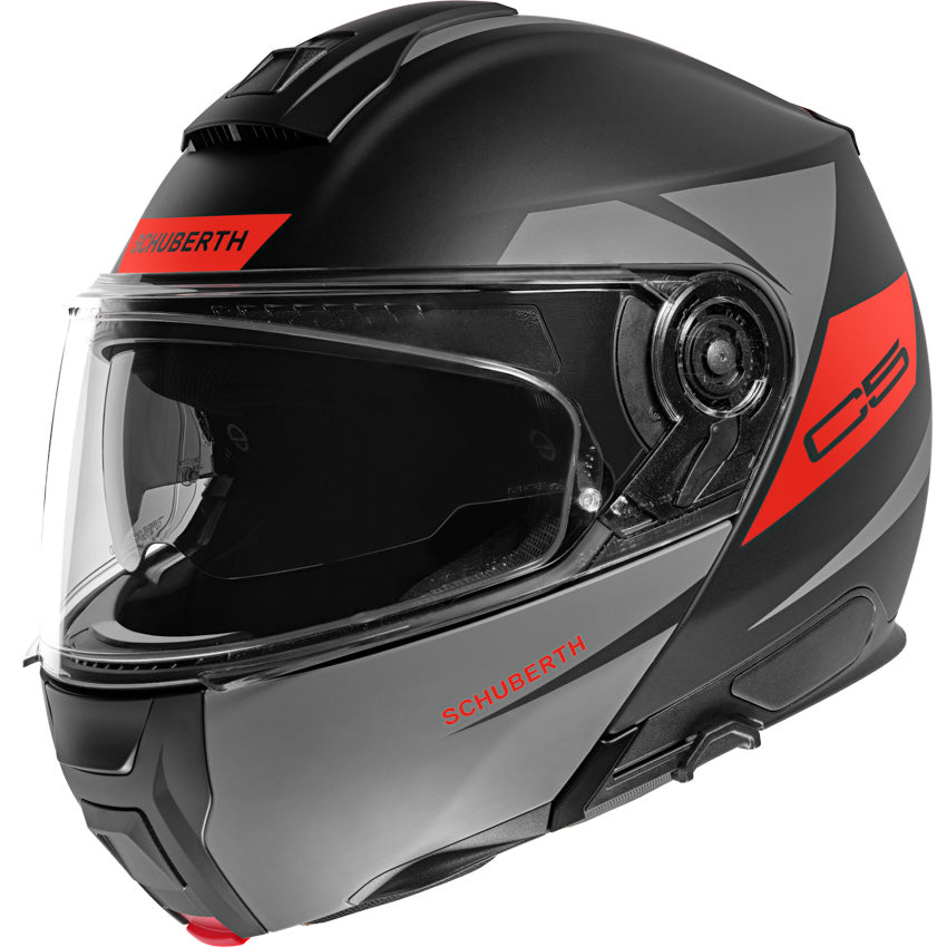 Schuberth C5 Eclipse Anthracite Motorcycle Helmet - Lightweight & Comfortable Full Face Helmet for Men & Women - Perfect for Touring, Commuting & Adventure Riding
