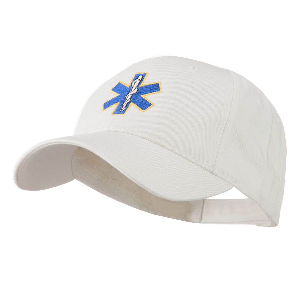 Star of Life Embroidered Baseball Cap - EMT EMS Paramedic Medical Hat - Adjustable Snapback for First Responders & Healthcare Professionals