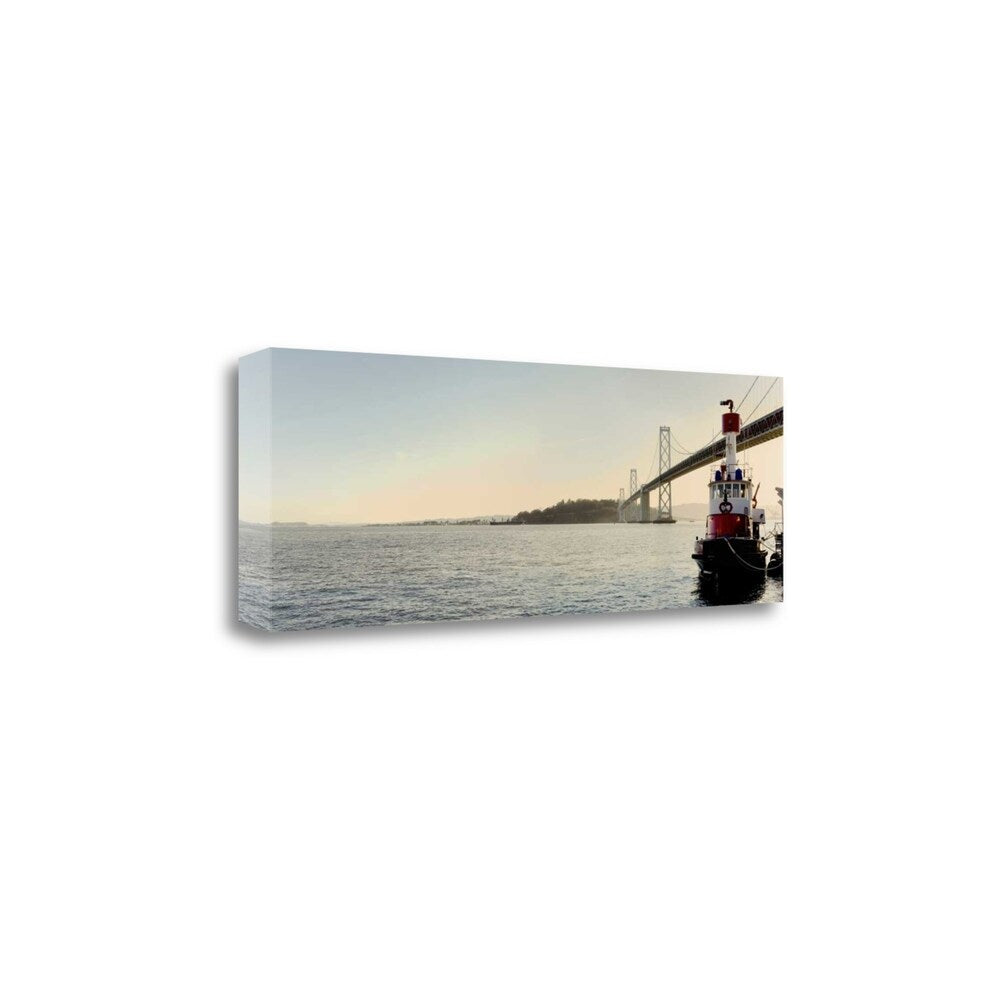 Bay Bridge Panoramic Art Print by Alan Blaustein - Premium Giclee on Gallery Wrapped Canvas - Perfect for Living Room, Office & Home Decor