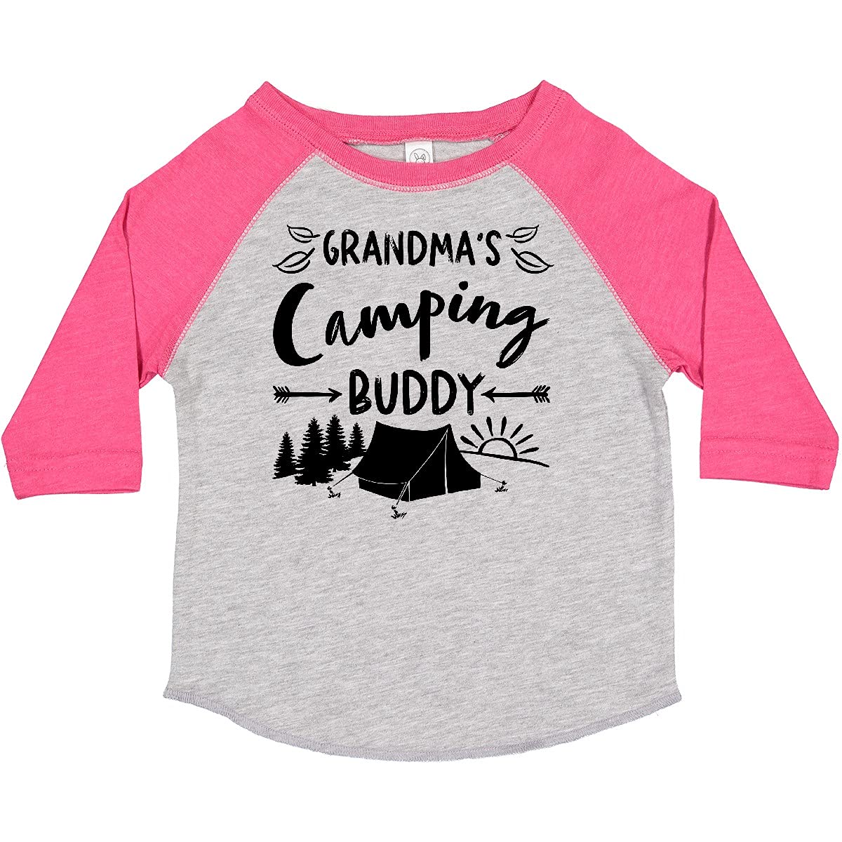 Inktastic Grandmas Camping Buddy Toddler T-Shirt - Cute Camping Themed Graphic Tee for Kids - Perfect for Outdoor Adventures, Family Trips & Grandparent Bonding Moments