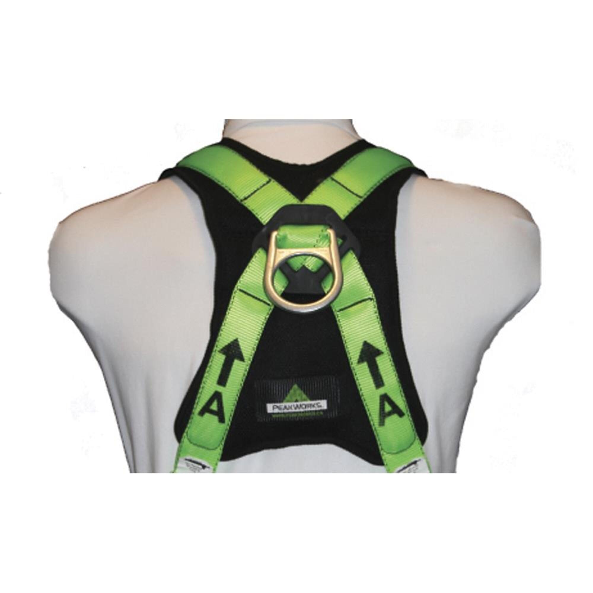 PeakWorks Contractor Series Full Body Safety Harness - ANSI/OSHA Compliant Fall Protection Gear for Construction & Roofing Work