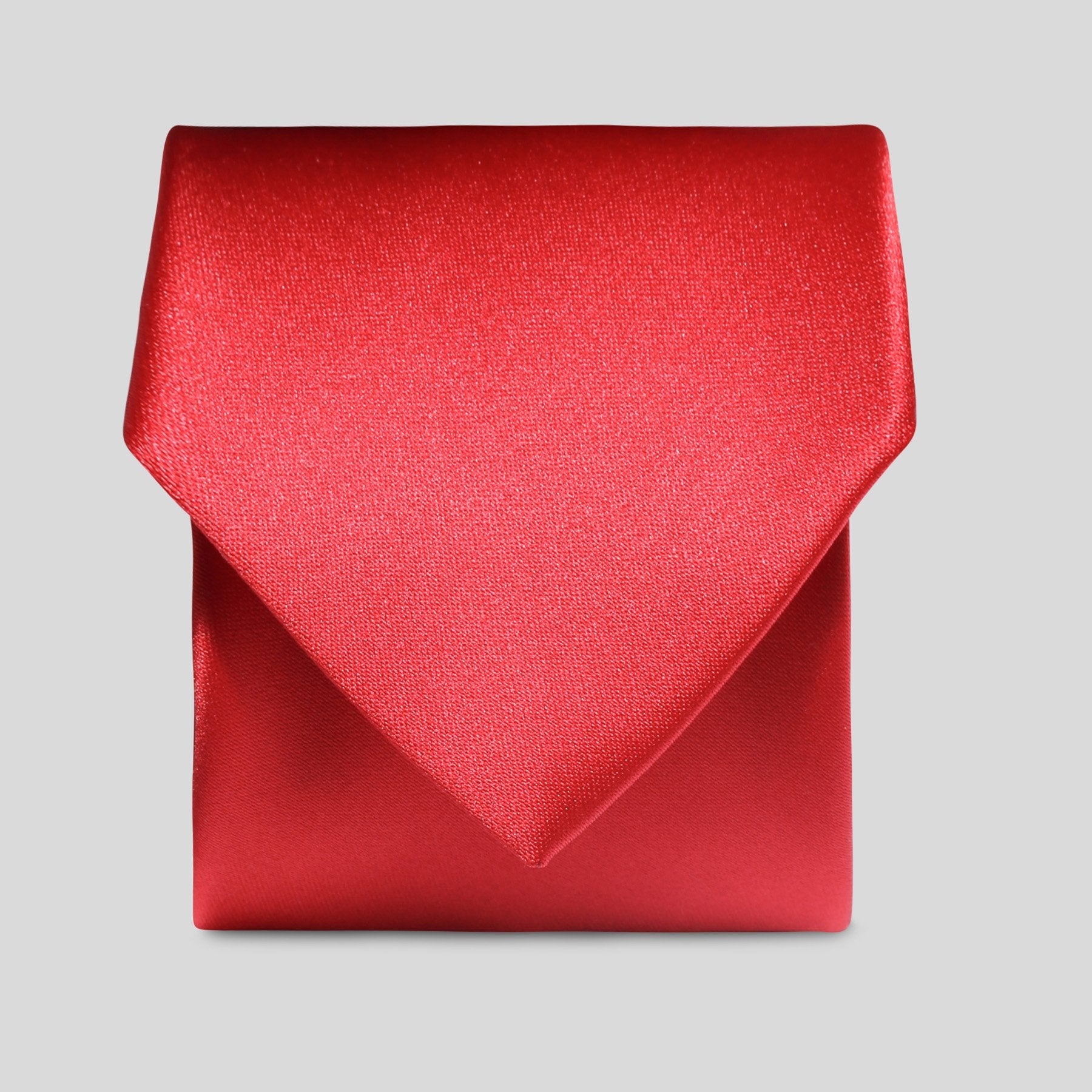 Men's Scarlet Red Satin Necktie - Elegant Formal Tie for Weddings, Business Meetings & Special Occasions