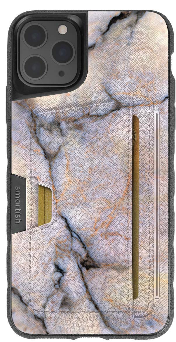 Smartish iPhone 11 Pro Max Wallet Case - Slim Protective Credit Card Holder with Kickstand | Hidden Slot & Apple Pay Compatible | Perfect for Everyday Use, Travel & Business (Compatible with iPhone 11 Pro Max)