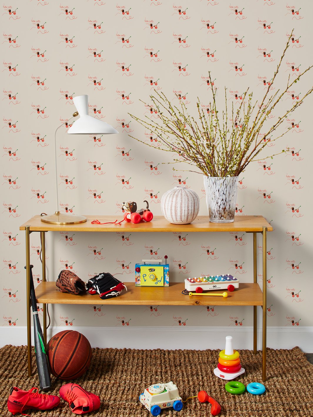Fisher Price™ 'Let's Roll' Interactive Wallpaper for Kids – Fun & Educational Nursery Decor for Playrooms & Bedrooms