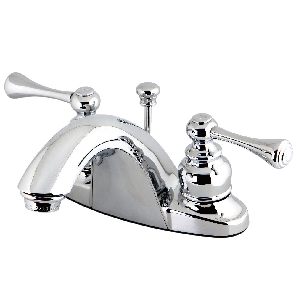Kingston Brass KB7648BL 4-Inch Centerset Bathroom Faucet - Chrome Finish, Single Handle, Low Flow - Perfect for Small Bathrooms & Powder Rooms