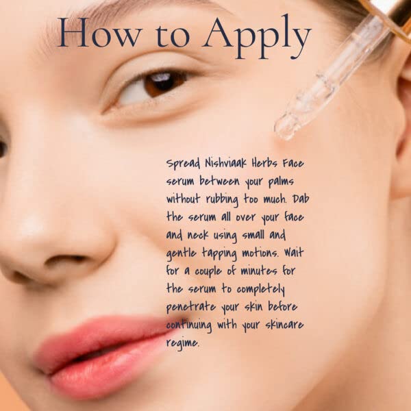 Nishviaak™ Herbs Lactic Acid & Coffee Face Serum - Brightening & Exfoliating Facial Treatment for Acne, Dark Spots & Wrinkles | Perfect for Daily Skincare Routine & Nighttime Use