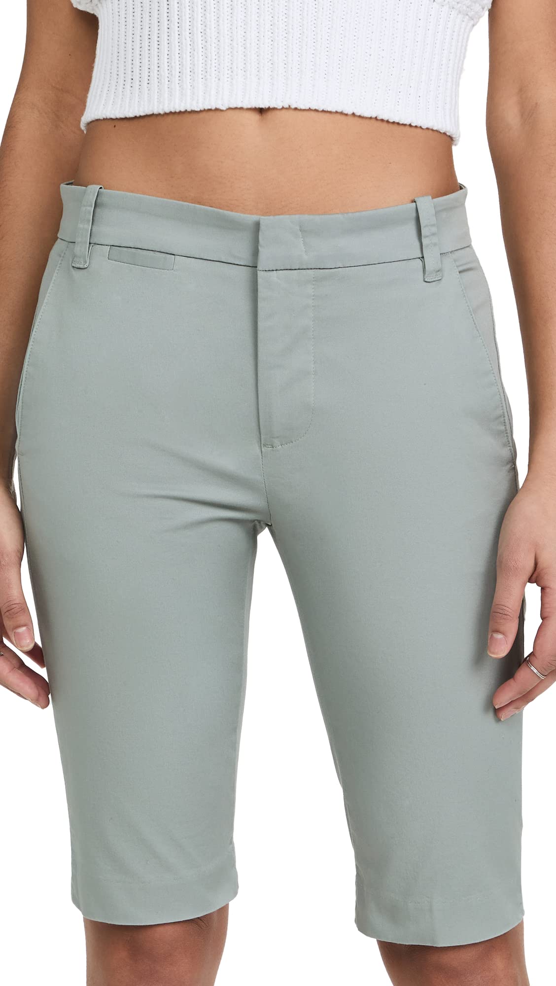 Vince Women's Bermuda Shorts with Coin Pocket - Casual Summer Shorts for Beach, Travel & Everyday Wear
