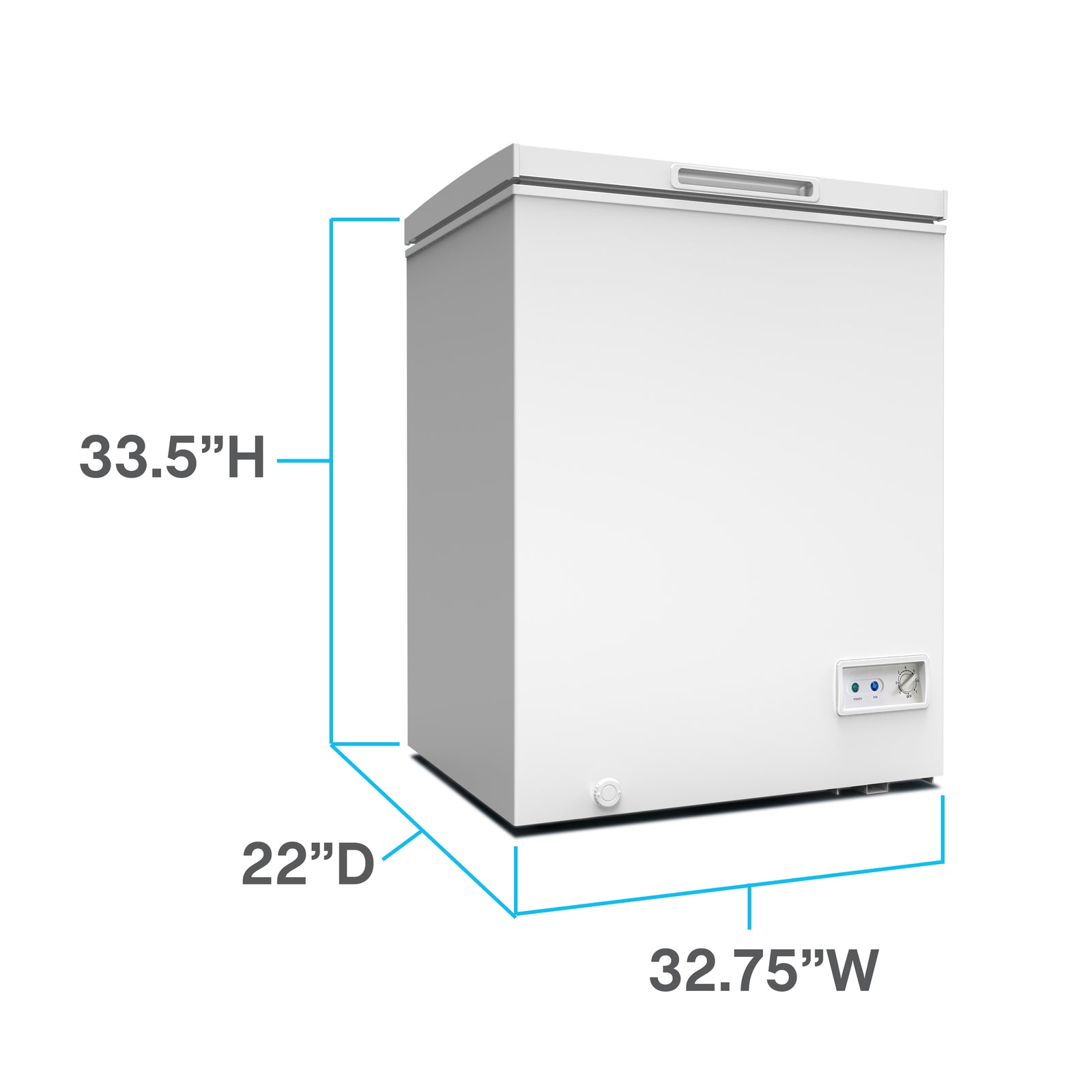 Avanti CF7F0W 7.0 Cu. Ft. Garage Ready Chest Freezer - Energy Efficient Deep Freeze for Home, Restaurant & Outdoor Use - Perfect for Storing Meat, Frozen Food & Bulk Groceries