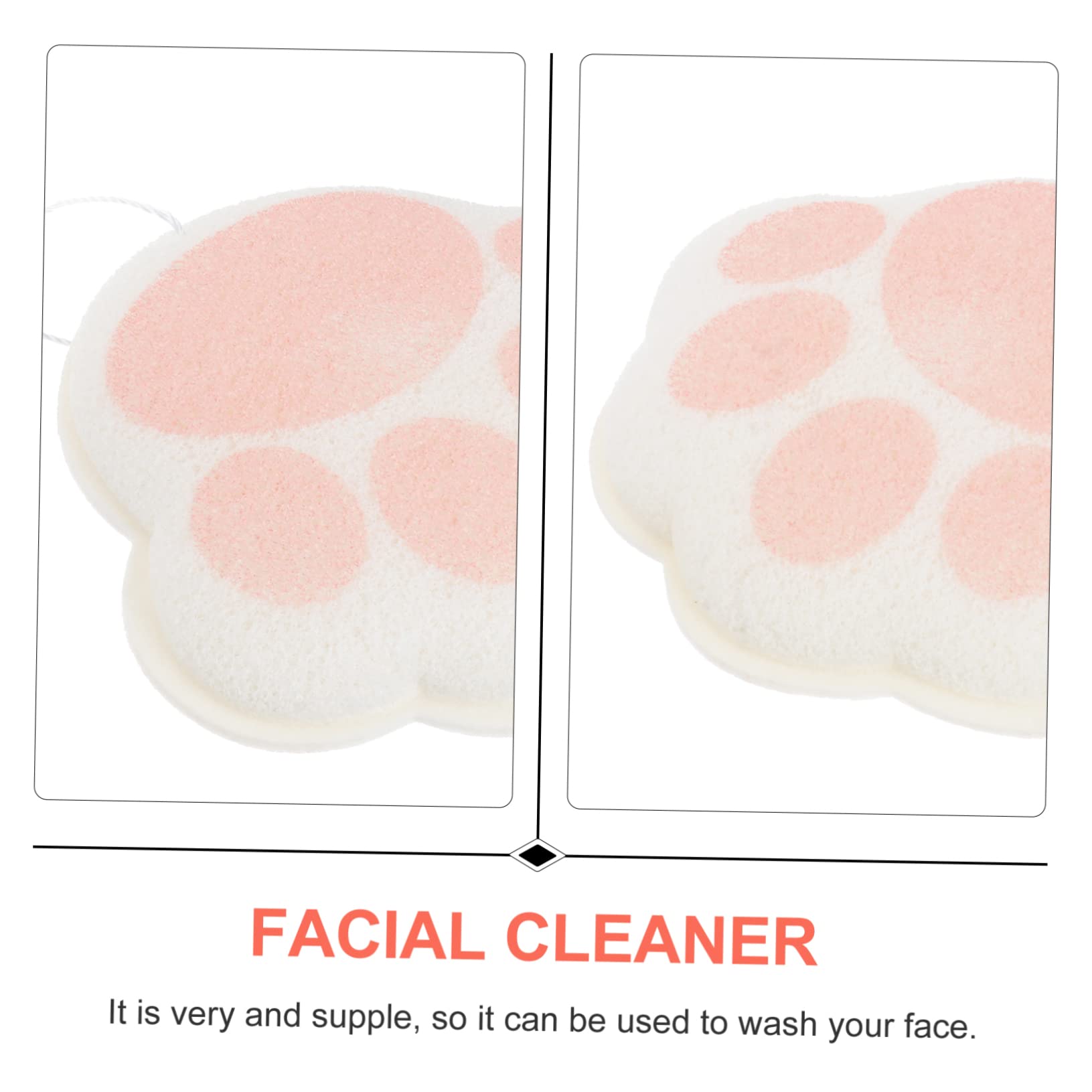 Beavorty 2-Pack Exfoliating Bath Sponges - Soft Shower Loofah Puffs for Gentle Skin Cleansing & Body Scrub - Hydrophilic Polyurethane Sponge for Kids & Adults - Perfect for Daily Shower, Bath Time & Spa Relaxation
