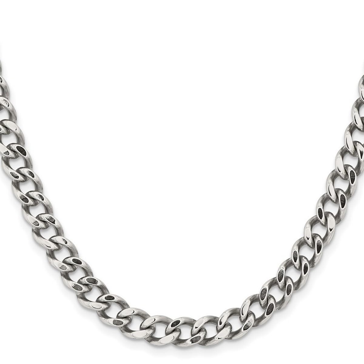 Stainless Steel Curb Chain Necklace for Women & Men - Adjustable 16-30 Inch Lengths | Durable Fashion Jewelry for Everyday Wear, Gifts & Layering