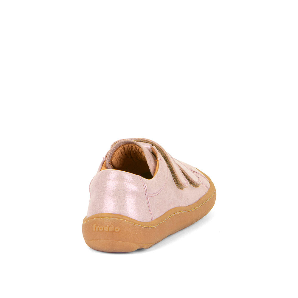 Froddo Girls Barefoot Sneakers - Pink Shine | Lightweight & Flexible Kids Shoes for Active Play, School & Outdoor Adventures