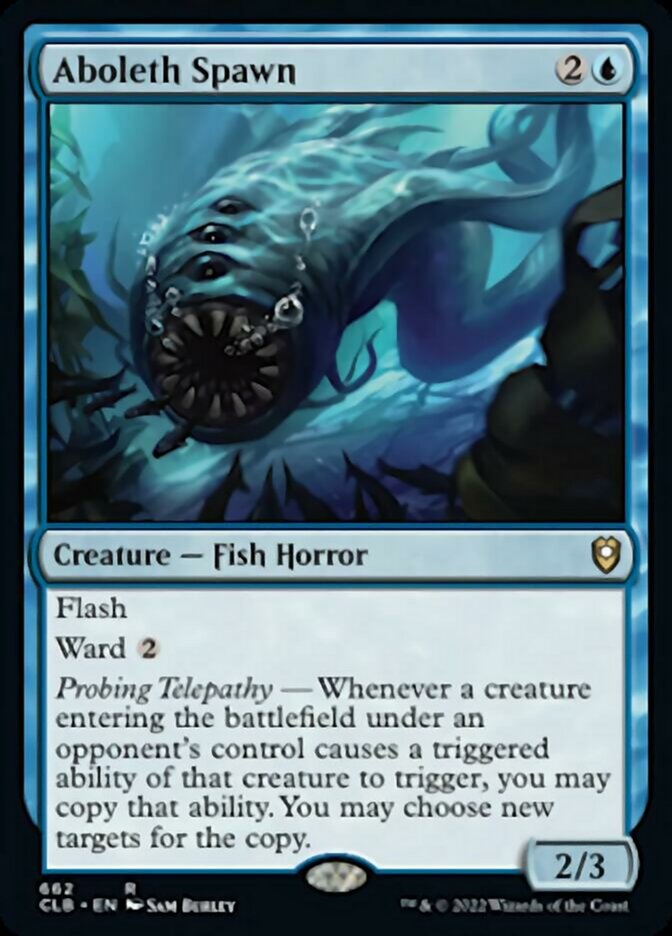 Aboleth Spawn Commander Legends: Battle for Baldur's Gate MTG Card - Perfect for Commander Decks & Dungeons & Dragons Gameplay