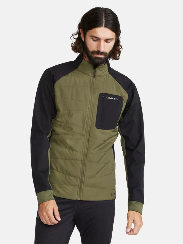 Men's Nordic Training Insulated Jacket - Winter Running & Outdoor Workout Jacket for Cold Weather