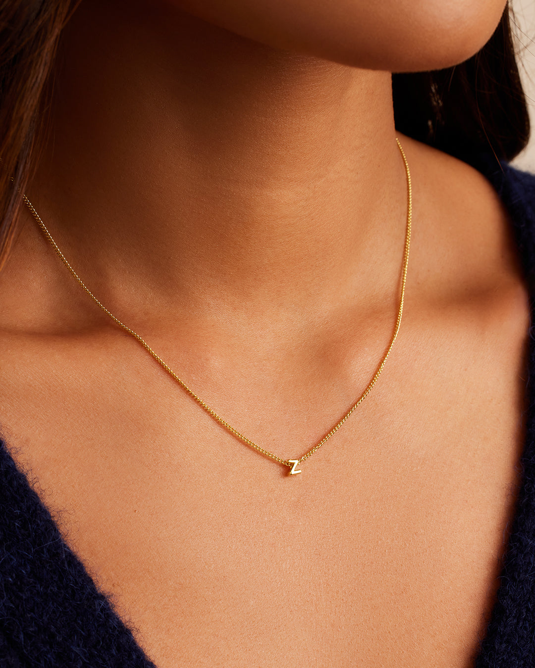 Wilder Mini Alphabet Necklace - Personalized Initial Pendant Jewelry for Women | Perfect Gift for Birthday, Anniversary & Everyday Wear