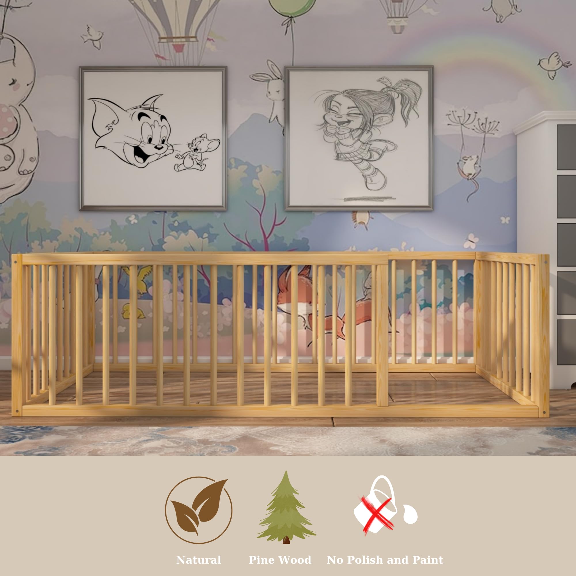 Montessori Floor Bed for Toddlers - 27.5