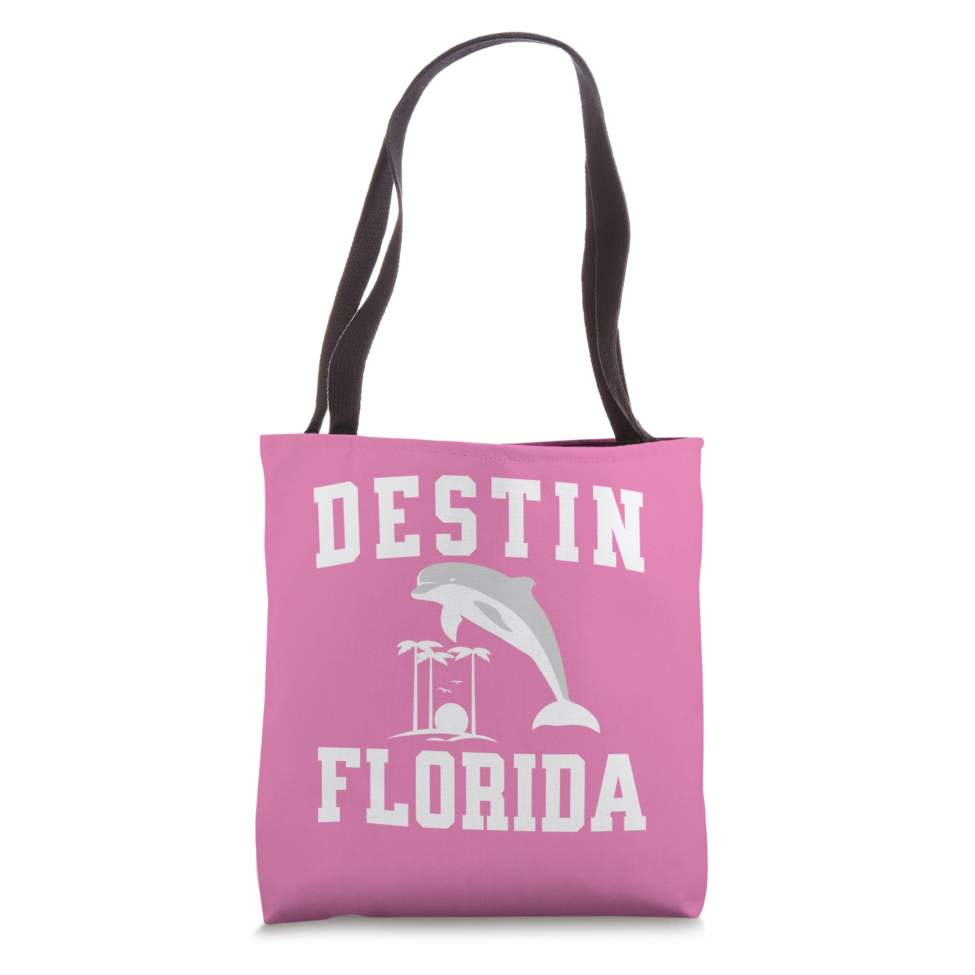 Dolphin Print Beach Tote Bag for Women - Lightweight & Water-Resistant Summer Vacation Essential - Perfect for Destin Florida Beach Trips, Pool Days & Shopping