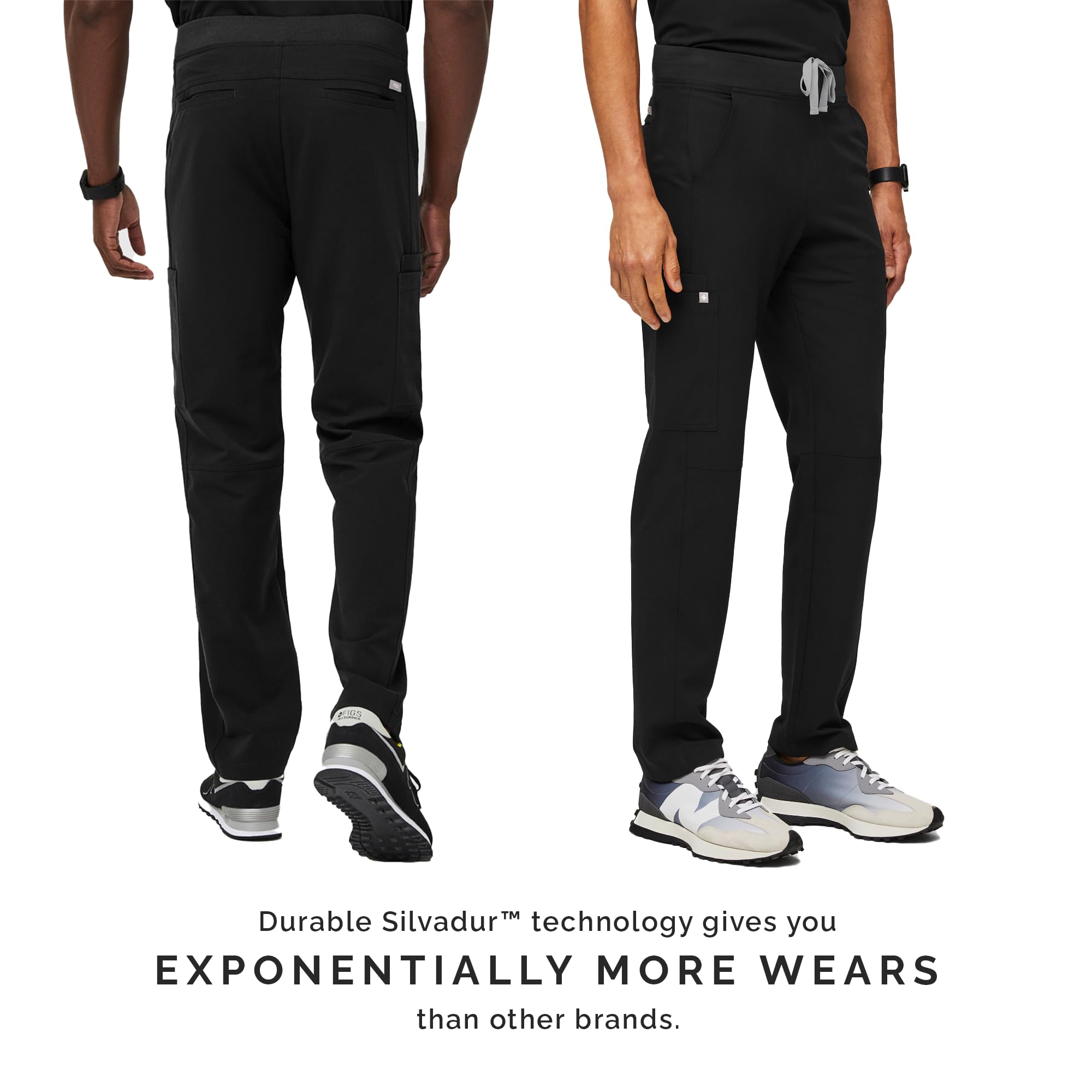FIGS Axim Cargo Scrub Pants for Men - Classic Fit, Straight Leg, 7 Functional Pockets, 4-Way Stretch Fabric, Anti-Wrinkle Medical Scrubs | Perfect for Doctors, Nurses & Healthcare Professionals