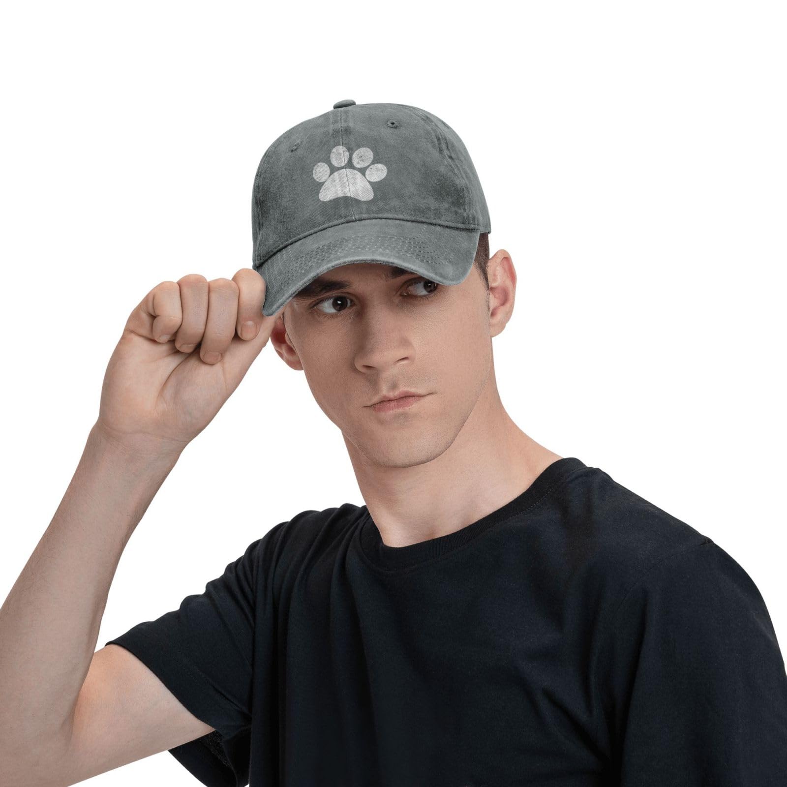 Funny Dog Paw Print Golf Hat for Women & Men - Summer Travel Hiking Cap - Breathable UV Protection Outdoor Sports Hat - Perfect Gift for Dog Lovers & Pet Owners
