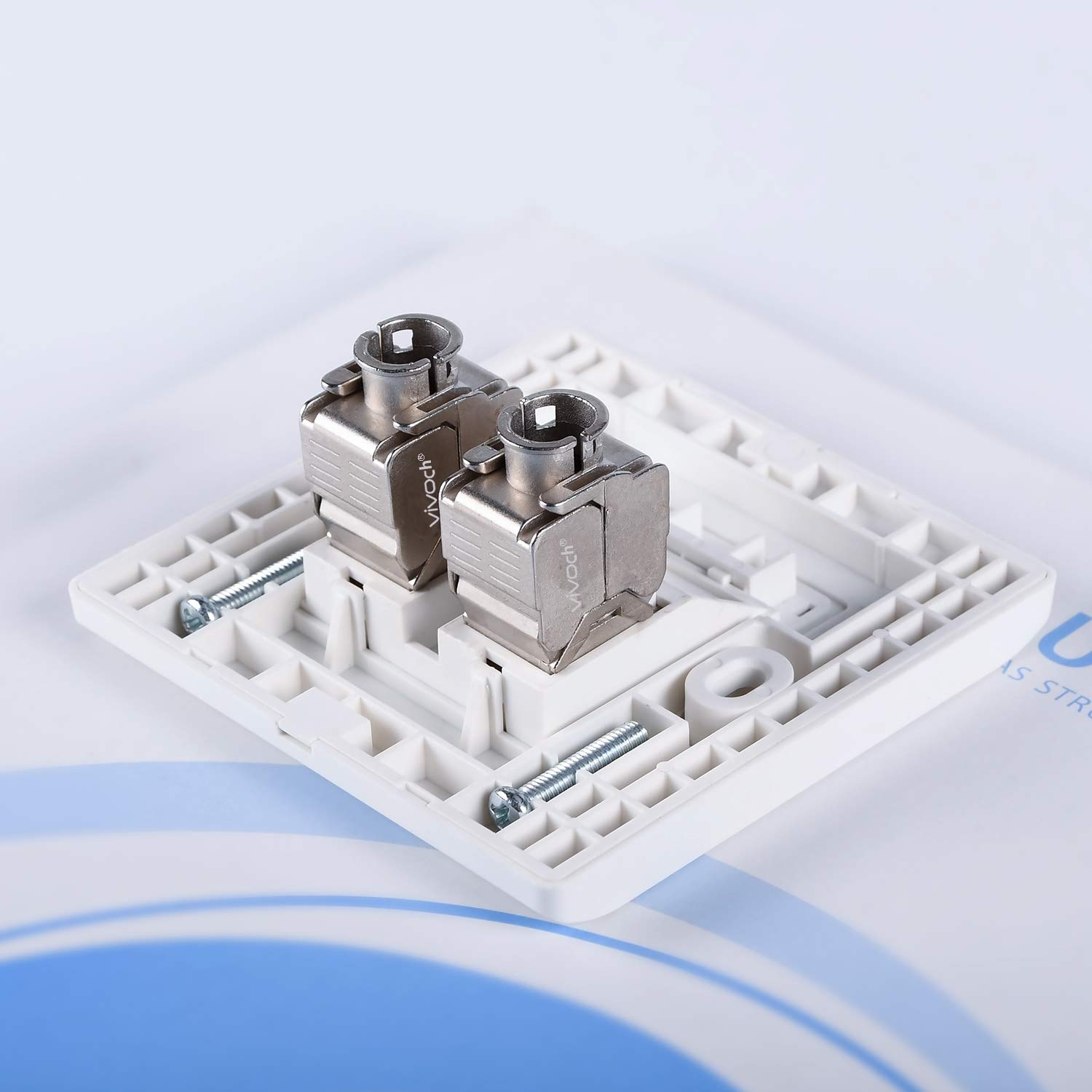 10-Pack Cat7 Keystone Jack - Shielded RJ45 FTP Tool-Less Zinc Alloy Modular Jack Adapter for 10G Ethernet - Perfect for Home/Office Network Setup & Server Rooms