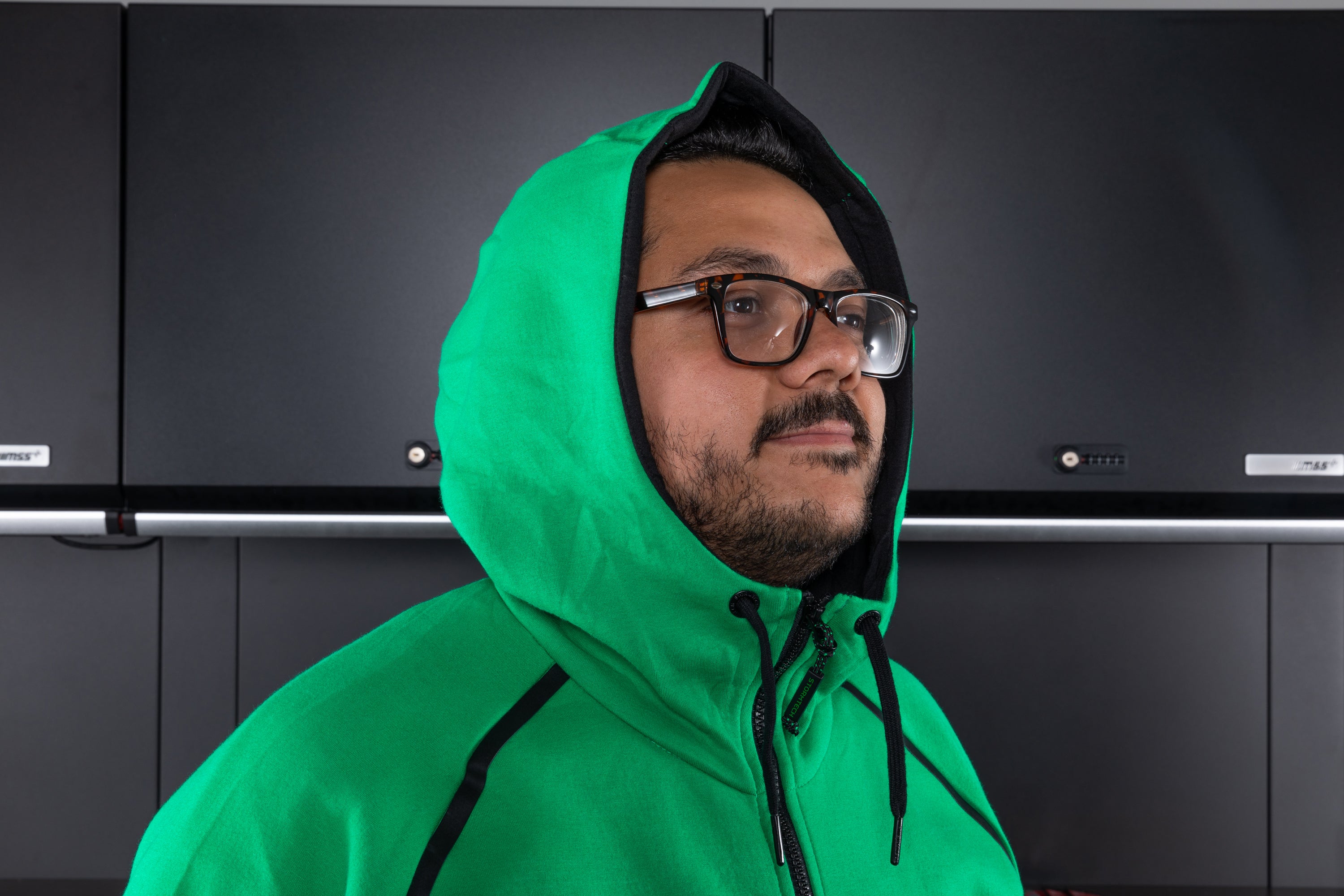 Obsessed Garage Reflex Zip Up Hoodie - Premium Men's Fleece Jacket for Car Enthusiasts | Perfect for Garage Work, Car Shows & Casual Wear