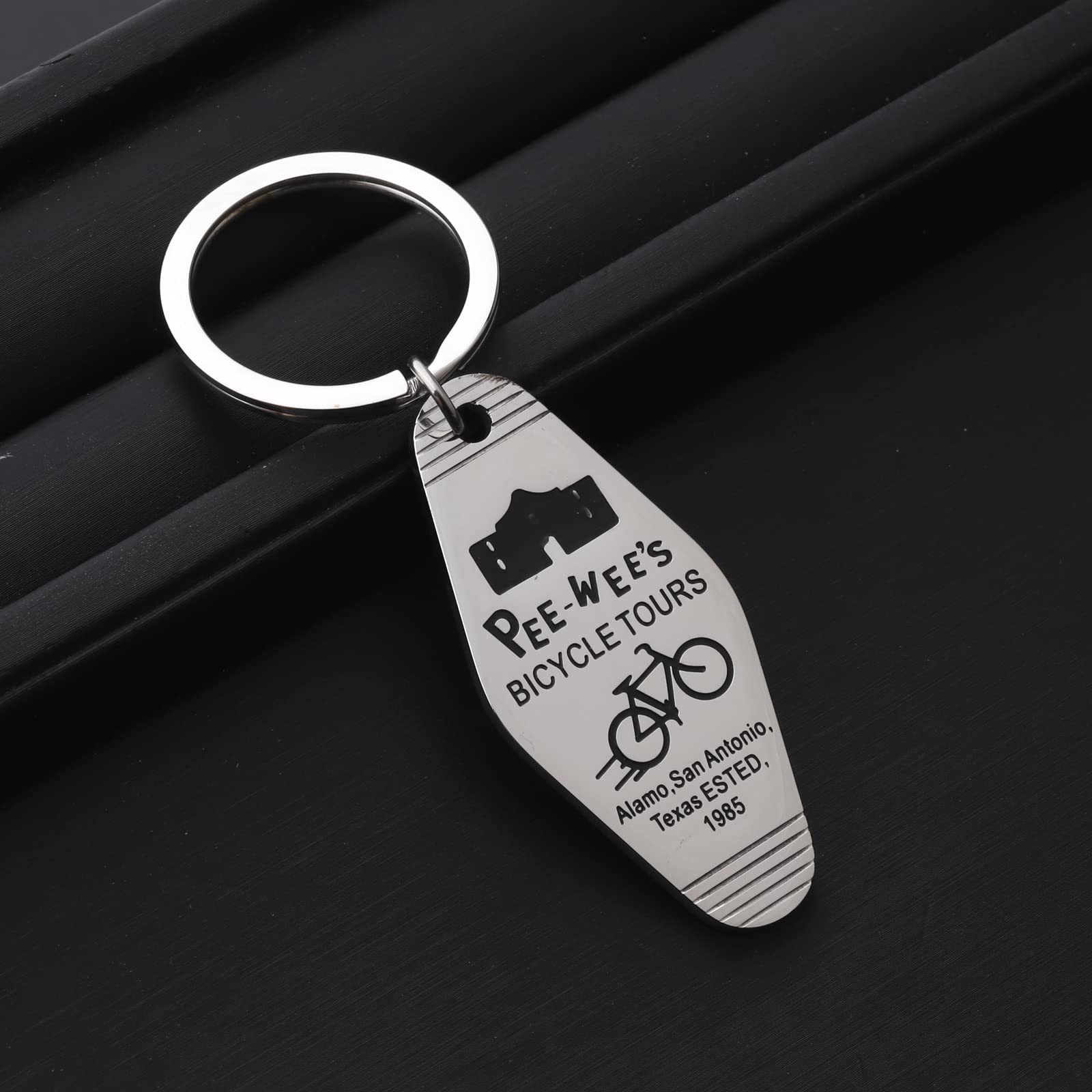 Herman Miller Inspired Keychain - Unique Bicycle TV Movie Fan Gift for Collectors - Perfect for Keychains, Gifts, and Memorabilia Display