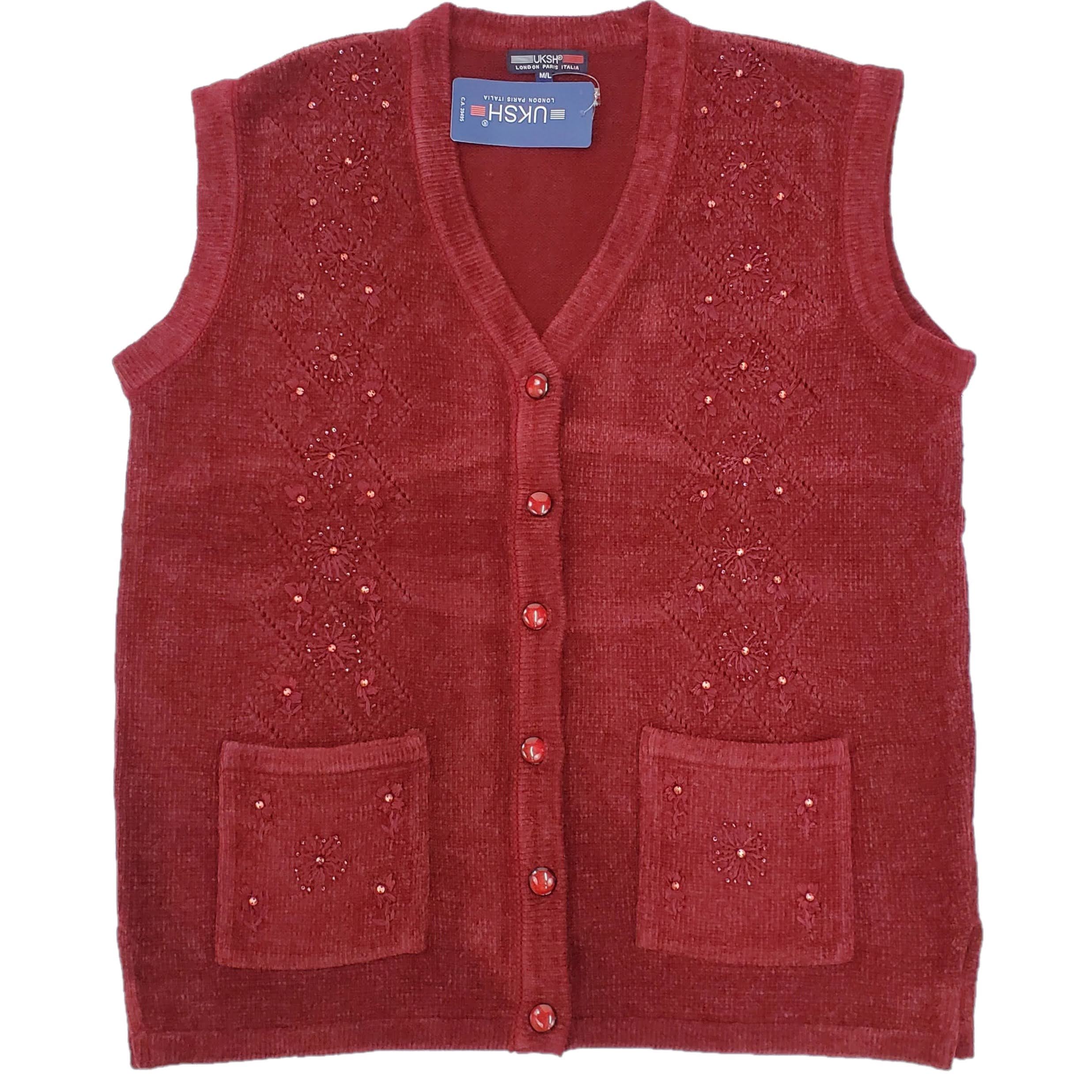 Elegant Women's Embroidered Vest - Stylish Casual & Office Wear for Spring & Fall Fashion