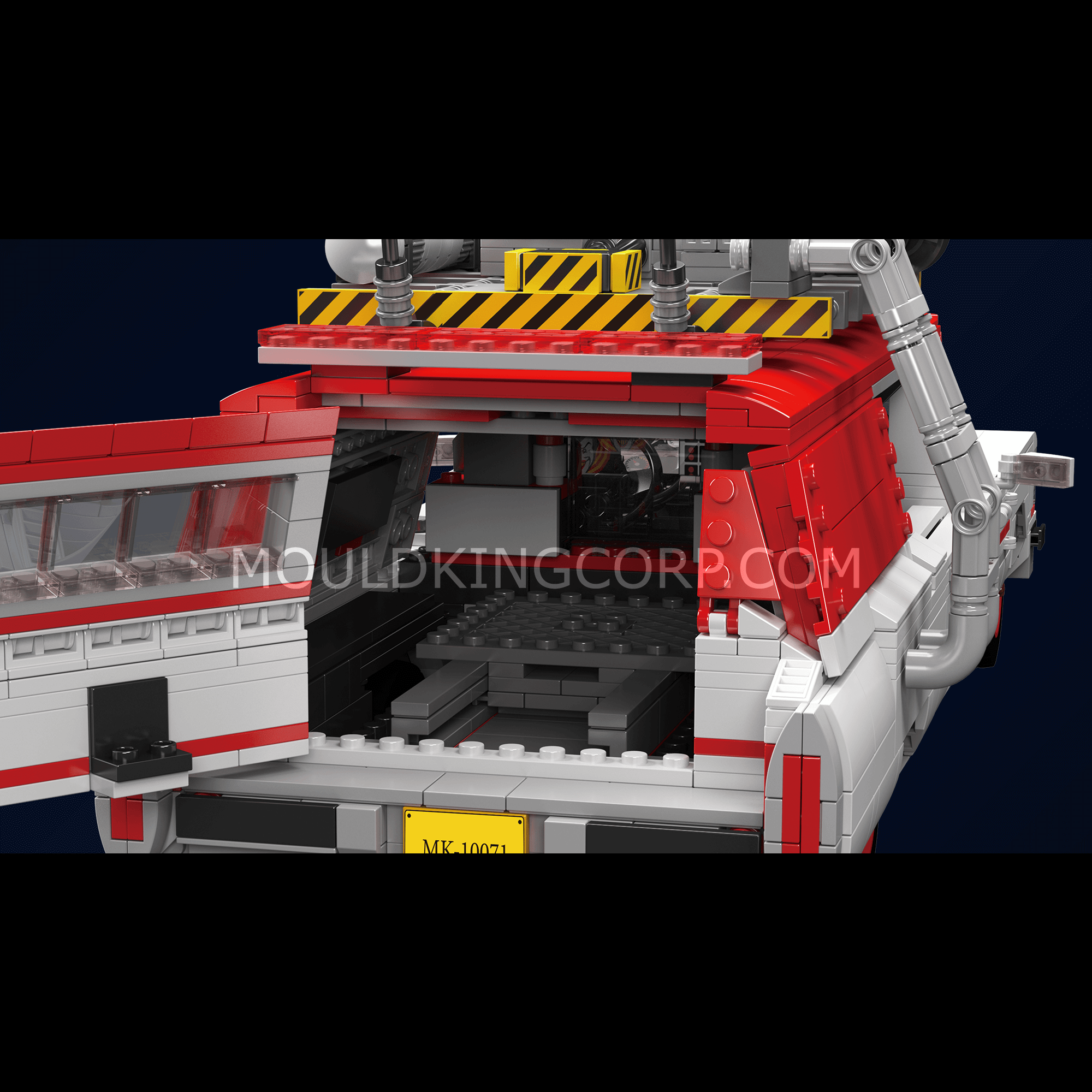 Mould King 10071 Ghost Hunter Bus Model Building Set - 2,468 Pieces DIY Construction Toy for Adults & Teens | Haunted House Display, Collector's Item, Gift for Horror Fans