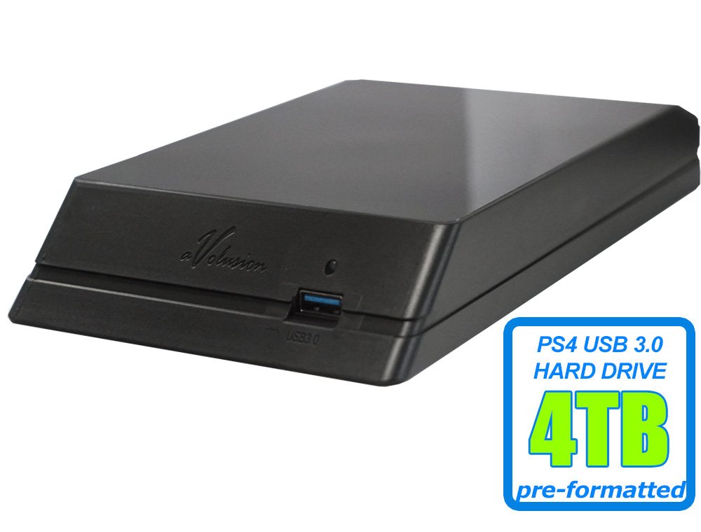 Avolusion 4TB 7200RPM USB 3.0 External Hard Drive for PS4, PS4 Slim & PS4 Pro - 64MB Cache, Pre-Formatted Gaming Storage - Perfect for Game Backups, Media Storage & Console Expansion (Renewed with 2-Year Warranty)