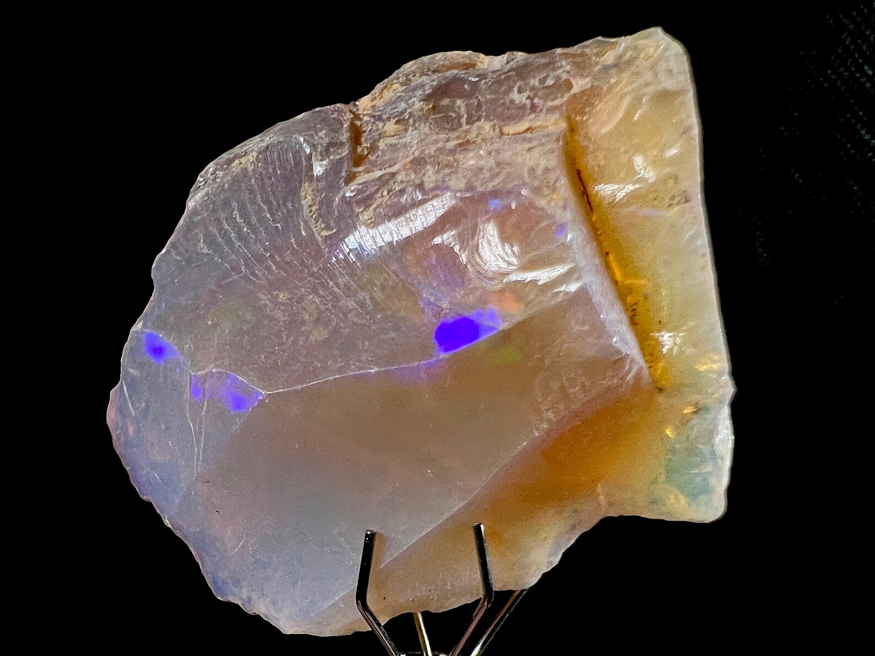 Premium 4A Welo Opal Raw Crystal - Certified Cutting Grade Opal Gemstone for Jewelry Making | Natural Ethiopian Opal for Rings, Necklaces & DIY Crafting