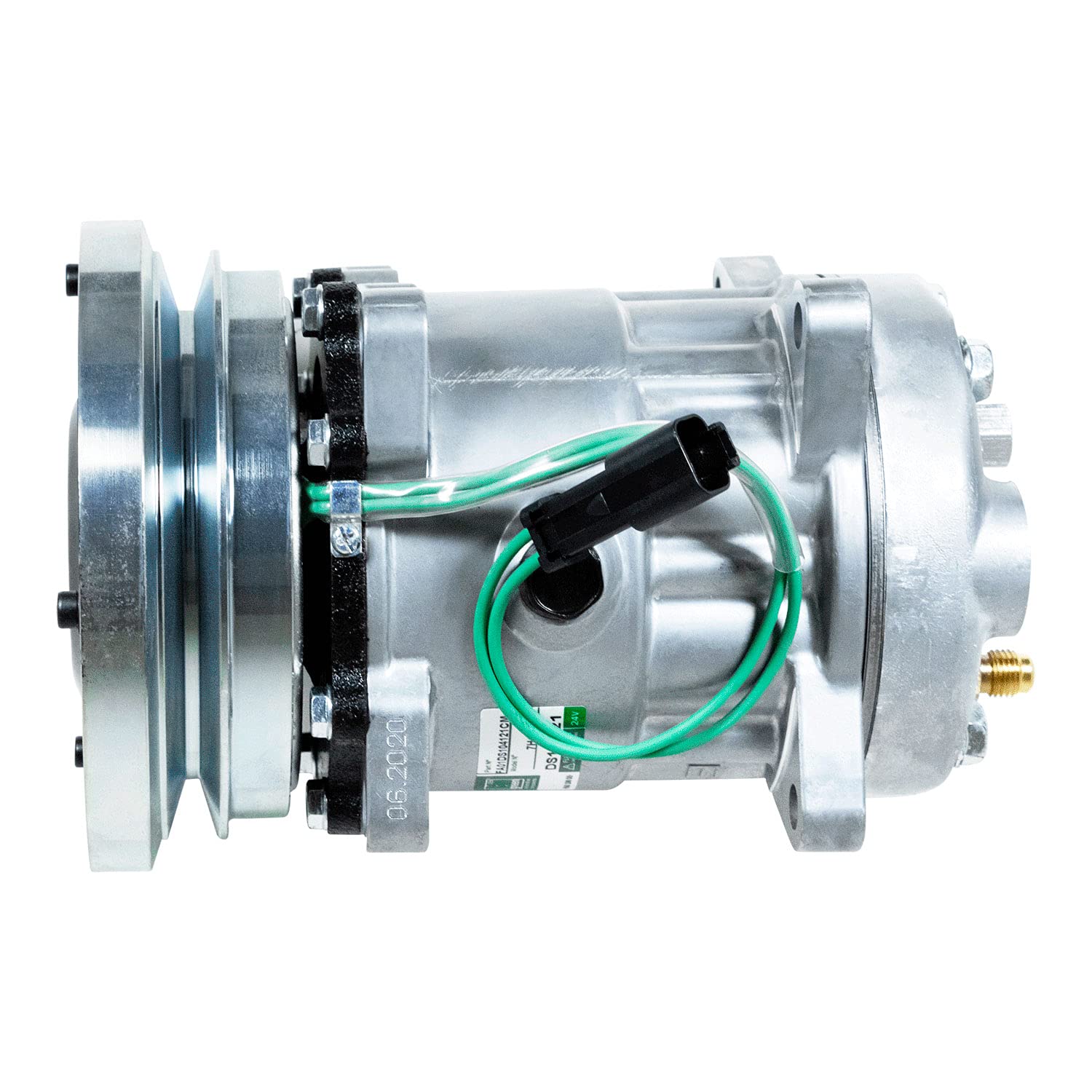 New A/C Compressor for Caterpillar Loader 980H - OEM Replacement Part 3E1906 - Heavy Duty Cooling for Construction Equipment