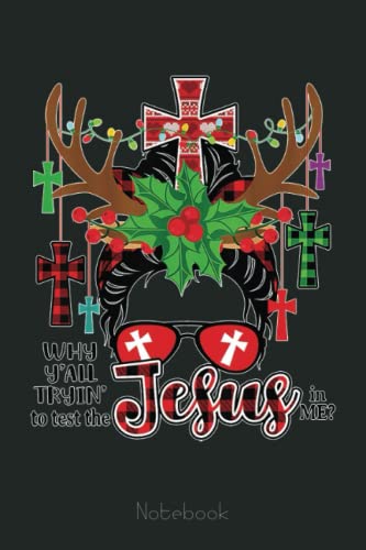 Funny Christian Christmas Notebook - Inspirational Gift for Friends, Family, Teens & Kids - Planner, Journal, Diary, Composition Book - Perfect for Holiday Gifting, Bible Study & Daily Writing