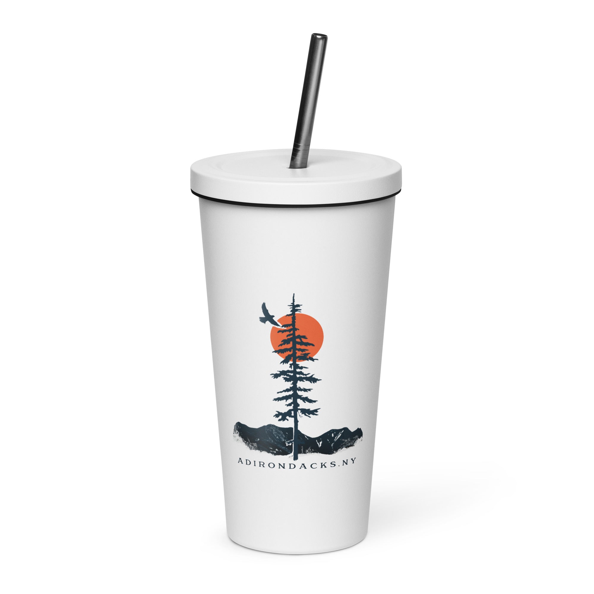 Great Roots Insulated Tumbler - 20oz Stainless Steel Vacuum Flask with Lid & Straw - Keeps Drinks Hot/Cold for 24 Hours - Perfect for Office, Gym, Travel & Outdoor Activities