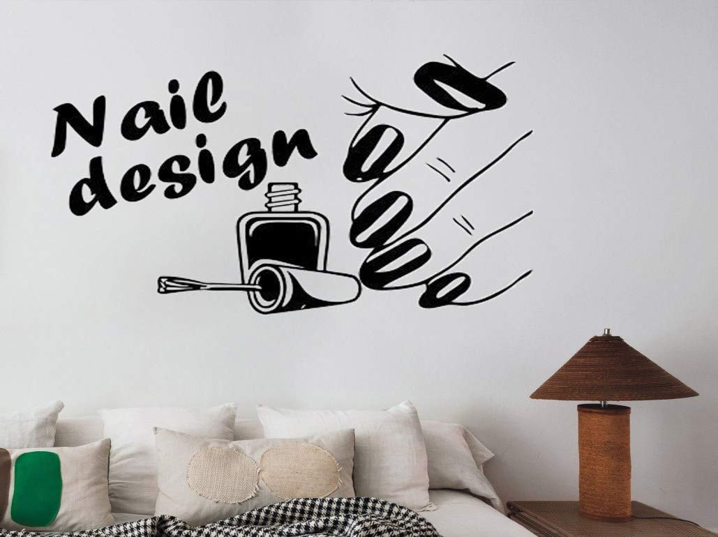 ARWY® Salon Fresh Nail Design Stickers - Beauty Parlor Wall Decals for Women, Nail Art Decor Stickers for Salon & Home Decor | Perfect for Nail Salons, Bedrooms & DIY Beauty Spaces