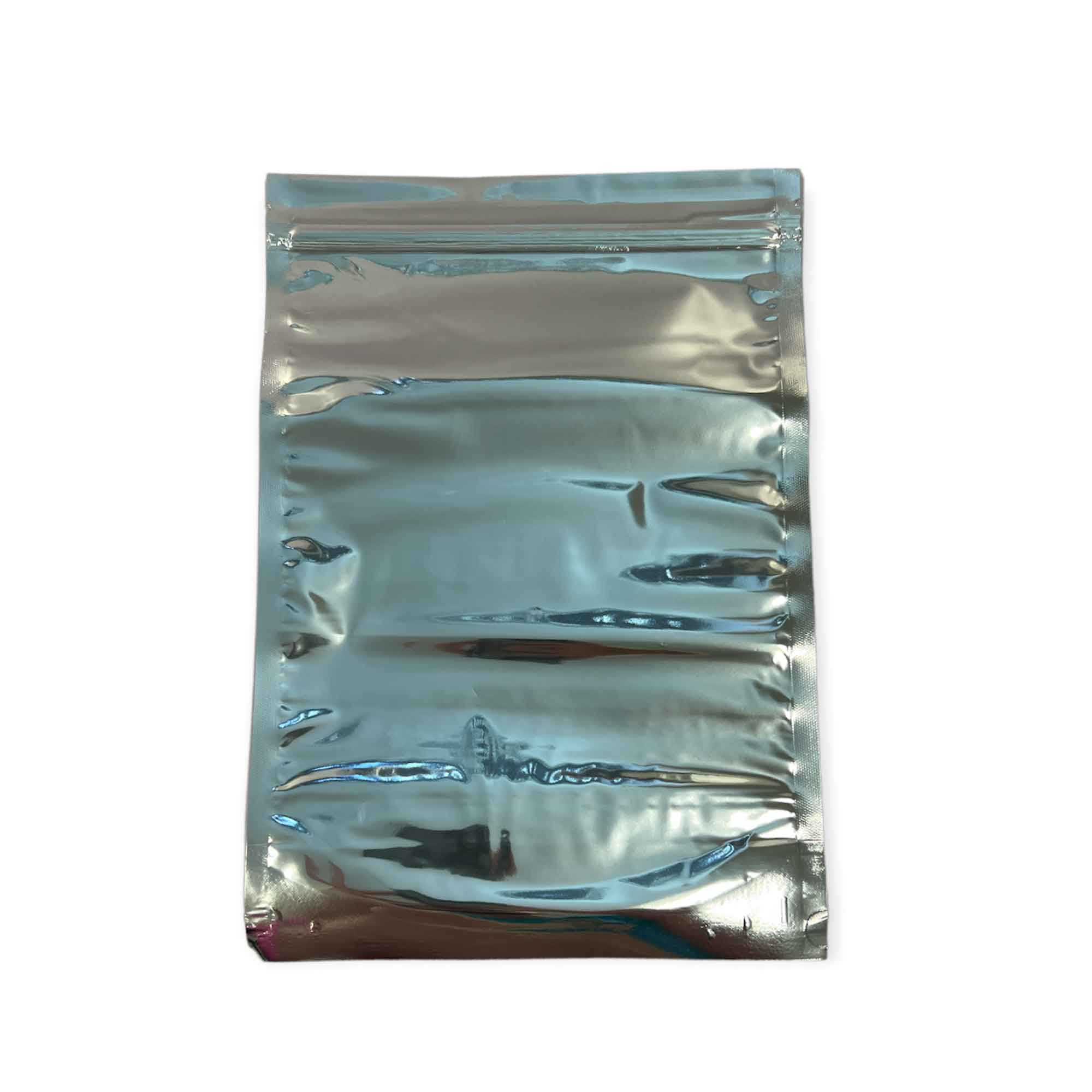 100 Pack Resealable Aluminum Foil Pouches with Clear Window - 15x22cm Airtight Food Storage Bags for Snacks, Coffee, Tea & Meal Prep | Durable Zip Lock Mylar Bags for Home, Kitchen & Camping Use