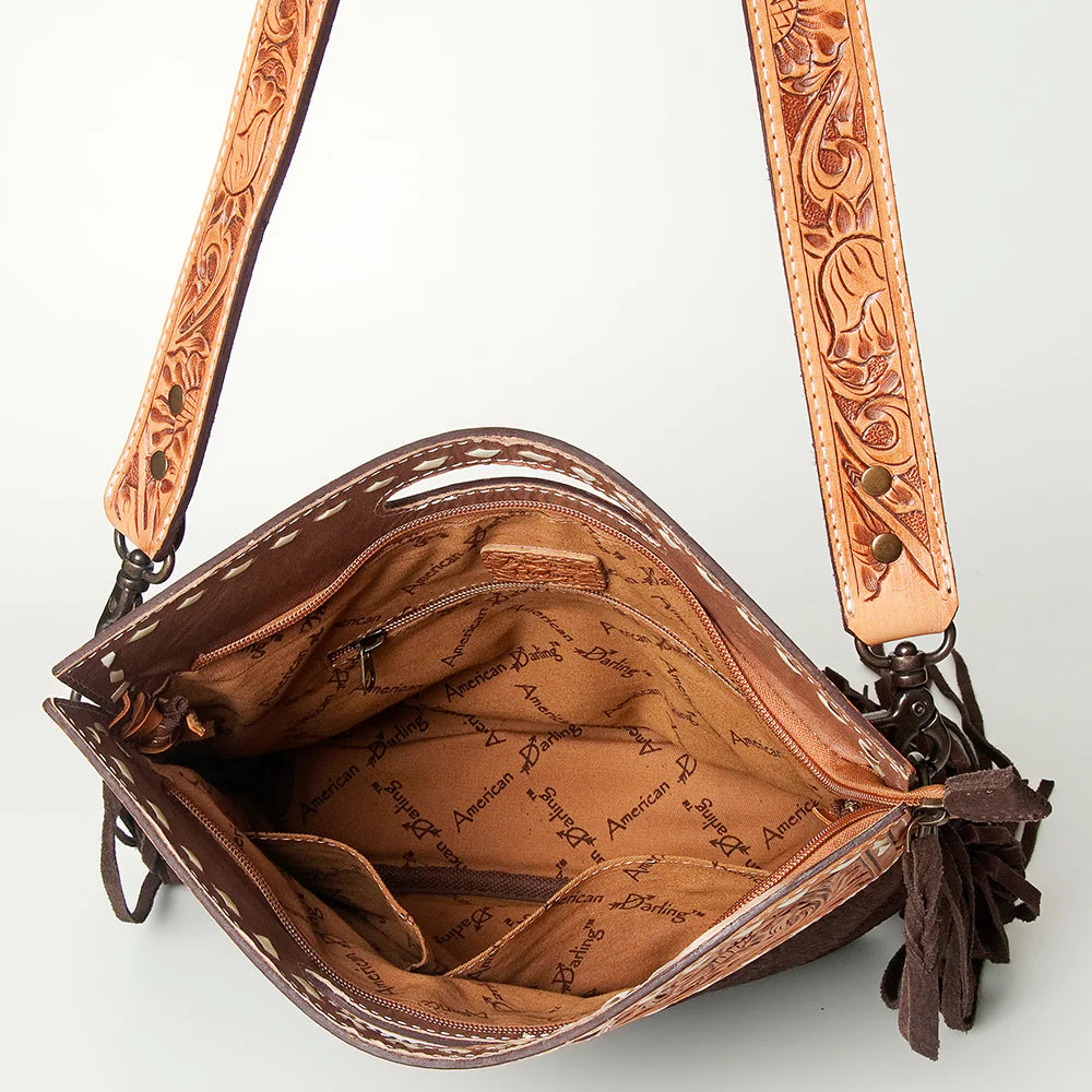 American Darling Conceal Carry Leather Purse for Women - Premium CCW Handbag with Hidden Gun Pocket | Perfect for Everyday Use, Travel & Self Defense