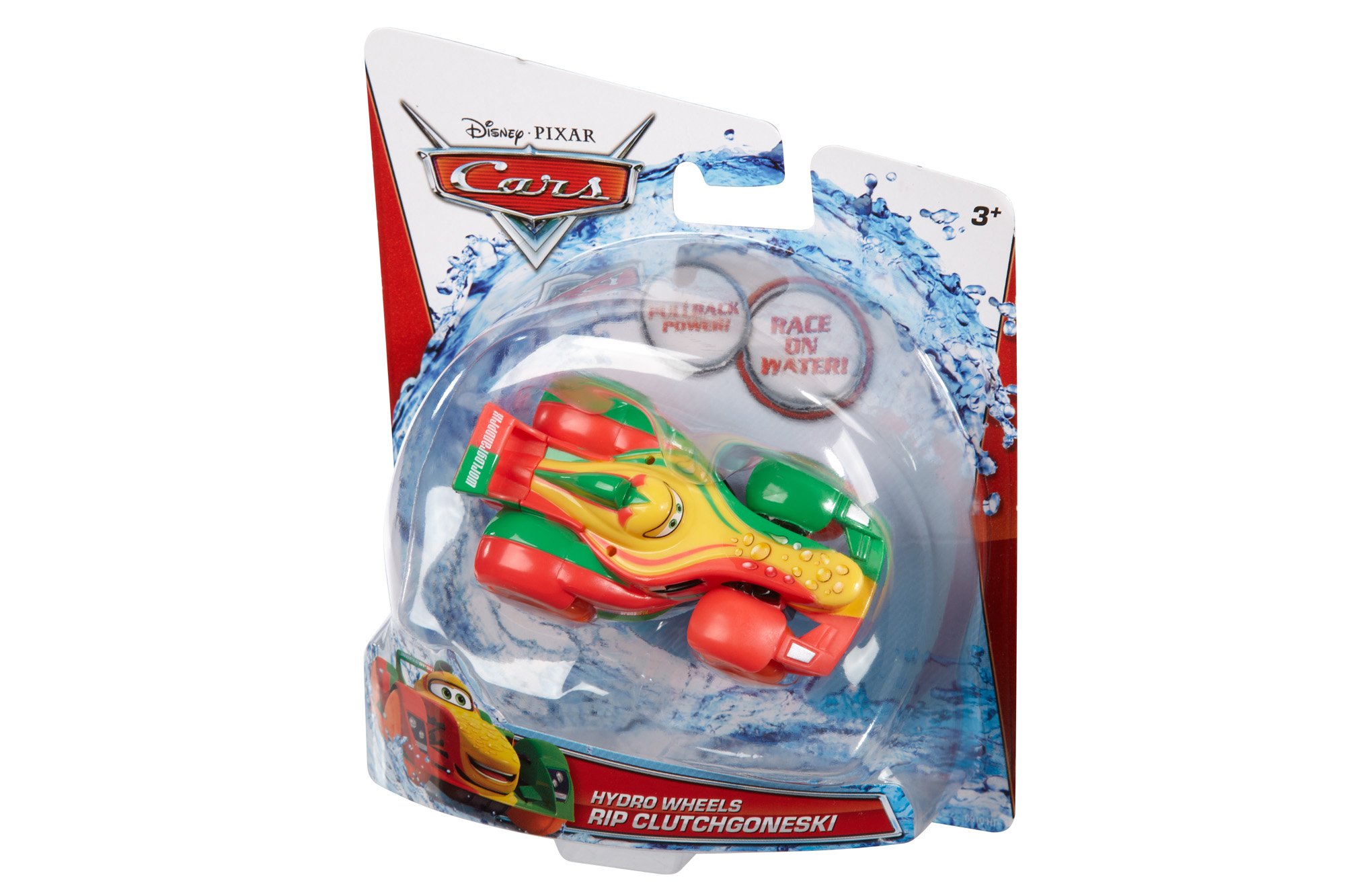 Disney Cars Hydro Wheels Rip Clutchgoneski Bath Toy Vehicle - Fun Water Play Toy for Kids, Perfect for Bathtime and Pool Play