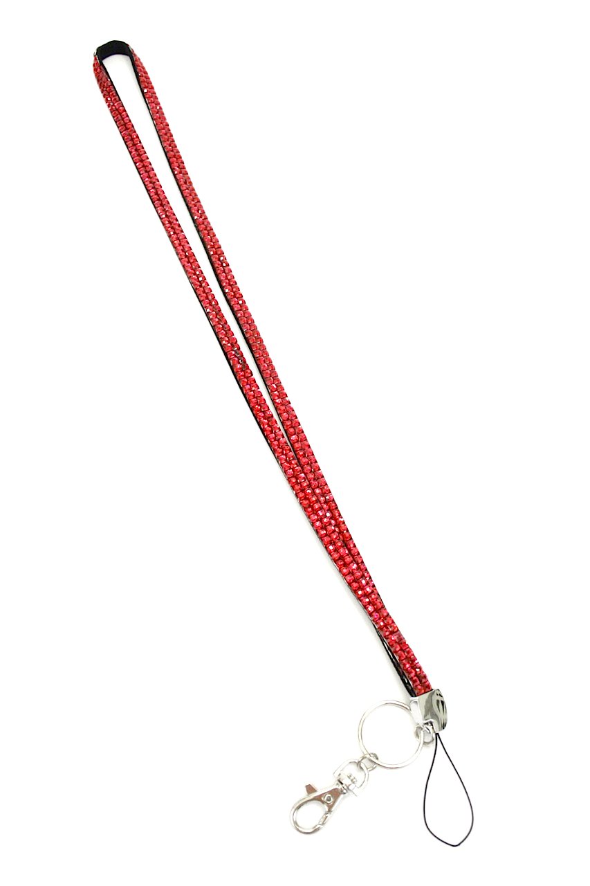 Colored Rhinestone Lanyard with ID Holder & Keychain - for Nurses, Doctors, Students