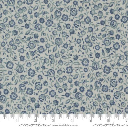 French General Sacre Bleu M13974 15 Ranunculus Floral Sky Blue Fabric - Perfect for Quilting, Home Decor & DIY Craft Projects
