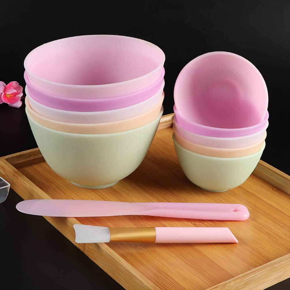 3Pcs Pink Silicone Facial Mixing Bowls for DIY Skincare, Makeup & Beauty Treatments – Perfect for Home Spa, Facial Masks & Cosmetic Mixing