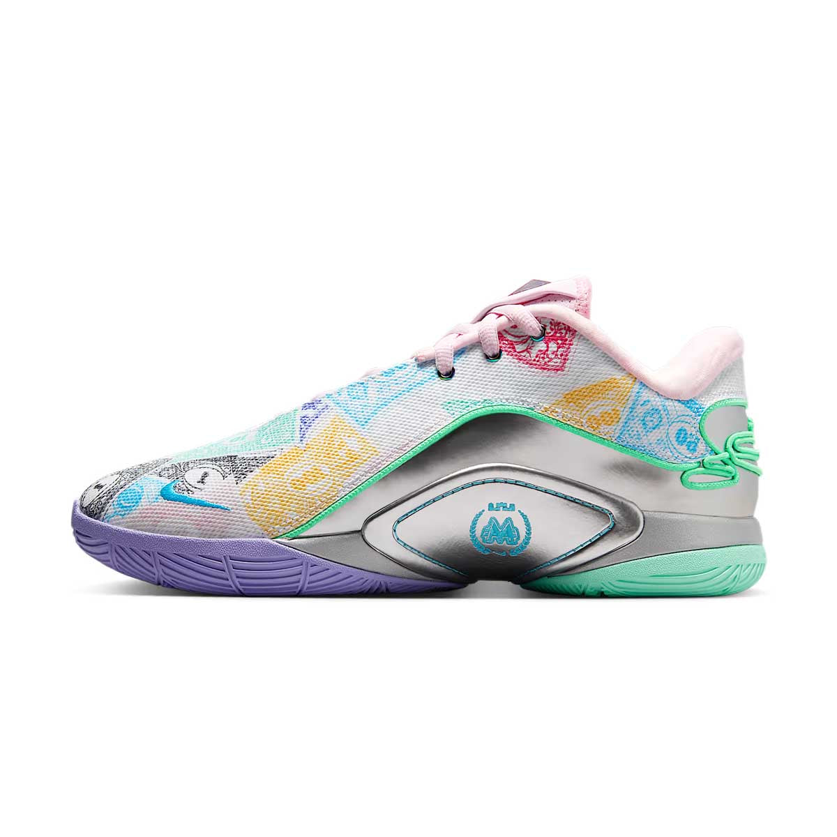 LeBron XXII 'Currency' EP Basketball Shoes - White Green Glow Men's Sneakers for Court Performance & Street Style | Perfect for NBA Games, Training & Casual Wear