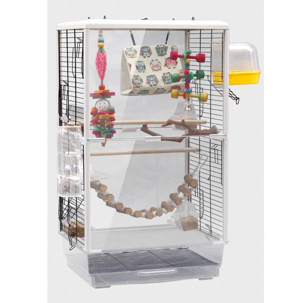 **Large Parrot Bird Cage for Cockatiels, Parakeets, Canaries & Finches - Spacious Durable Metal Aviary with Ladder & Hanging Toys - Blue Pet Cage for Small Birds** | **Perfect for Home, Office, Outdoor Use, Bird Playtime, Training, Safe Resting Space, Bird Watching, Daily Exercise & Indoor Bird Keeping** | **Ideal for Bird Lovers & Pet Owners**
