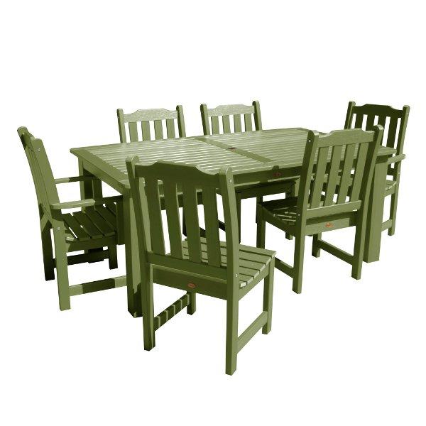 Lehigh 7-Piece Rectangular Outdoor Dining Set - Patio Furniture for Garden, Backyard, Poolside & BBQ Gatherings
