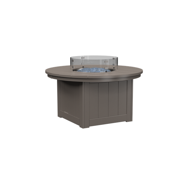 Classic Outdoor Fire Table - Patio Heater with Glass Wind Guard, Perfect for Backyard, Deck, Garden, and Poolside Gatherings