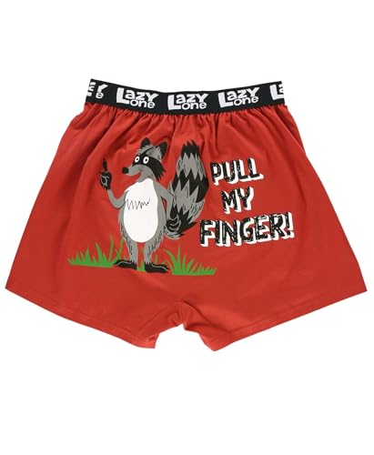 Red Pull My Finger Kids Boxer