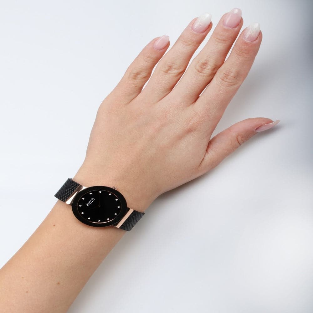 BERING 11435-166 Ceramic Women's Watch - Luxury Waterproof Analog Wristwatch for Women, Perfect for Business, Office & Everyday Wear